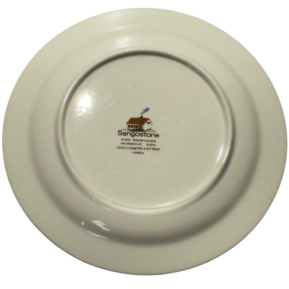 Sangostone Country Cottage Dinner Plates 10.5" Dia. Set Of Four - Picture 6 of 10